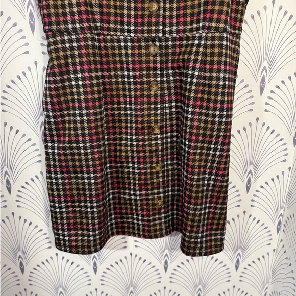 Cato Multicolor Plaid Jumper women’s size XL stretch NWOT - Picture 5 of 5